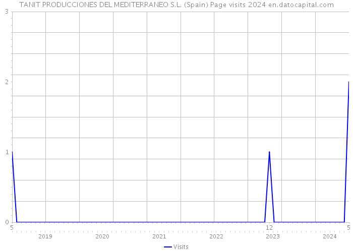 TANIT PRODUCCIONES DEL MEDITERRANEO S.L. (Spain) Page visits 2024 
