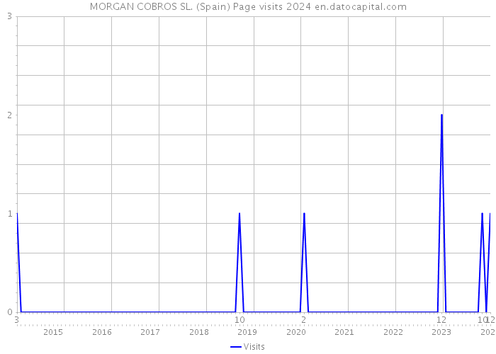 MORGAN COBROS SL. (Spain) Page visits 2024 