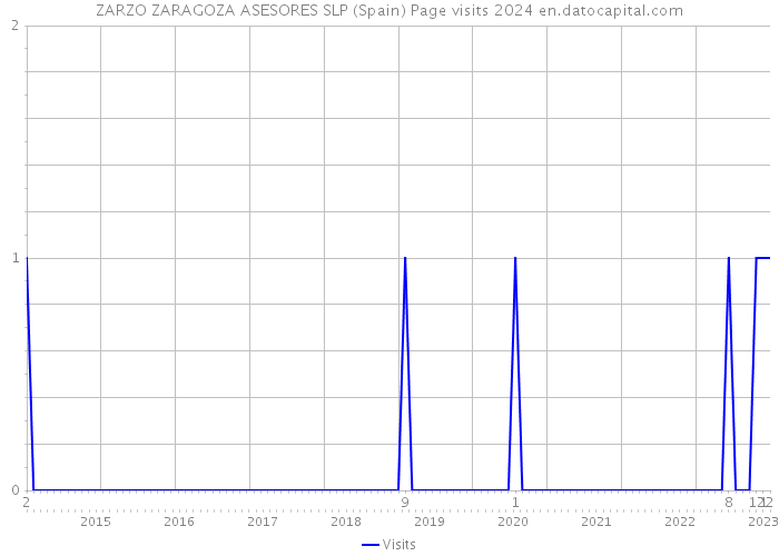 ZARZO ZARAGOZA ASESORES SLP (Spain) Page visits 2024 