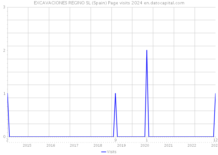 EXCAVACIONES REGINO SL (Spain) Page visits 2024 