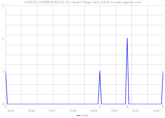 CARLOS CONDE RODICIO GIL (Spain) Page visits 2024 