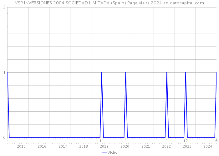 VSP INVERSIONES 2004 SOCIEDAD LIMITADA (Spain) Page visits 2024 