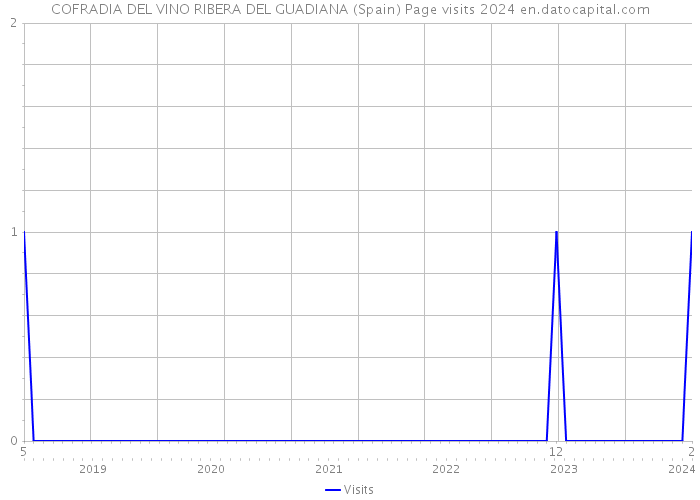 COFRADIA DEL VINO RIBERA DEL GUADIANA (Spain) Page visits 2024 