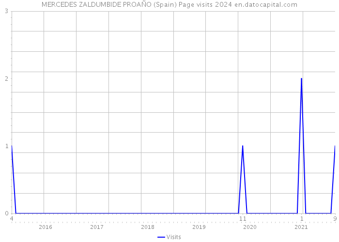 MERCEDES ZALDUMBIDE PROAÑO (Spain) Page visits 2024 