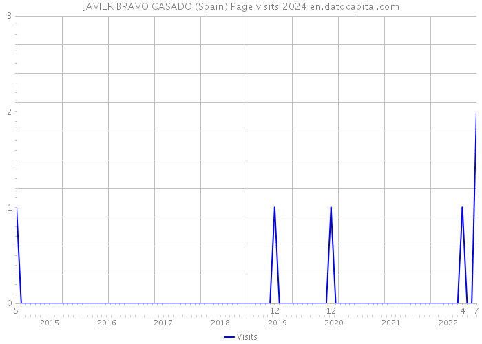 JAVIER BRAVO CASADO (Spain) Page visits 2024 