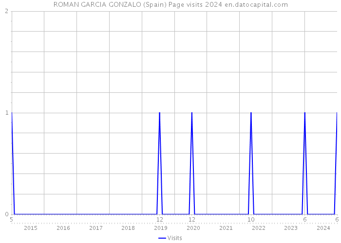 ROMAN GARCIA GONZALO (Spain) Page visits 2024 