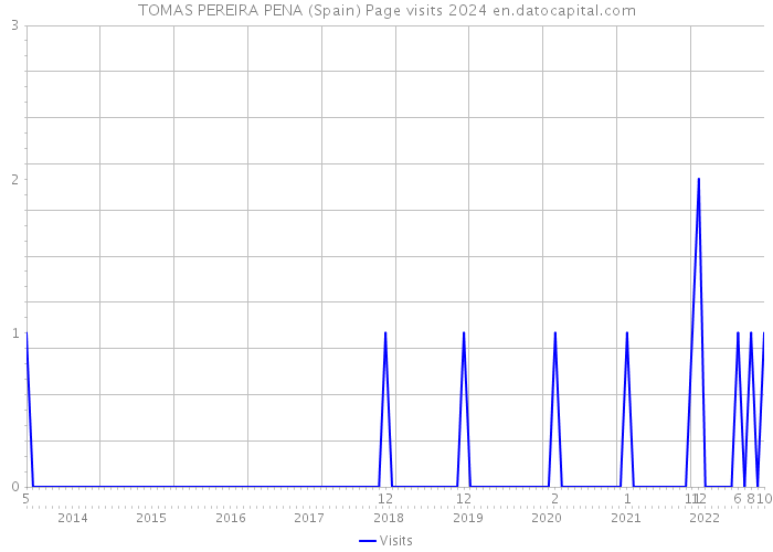 TOMAS PEREIRA PENA (Spain) Page visits 2024 