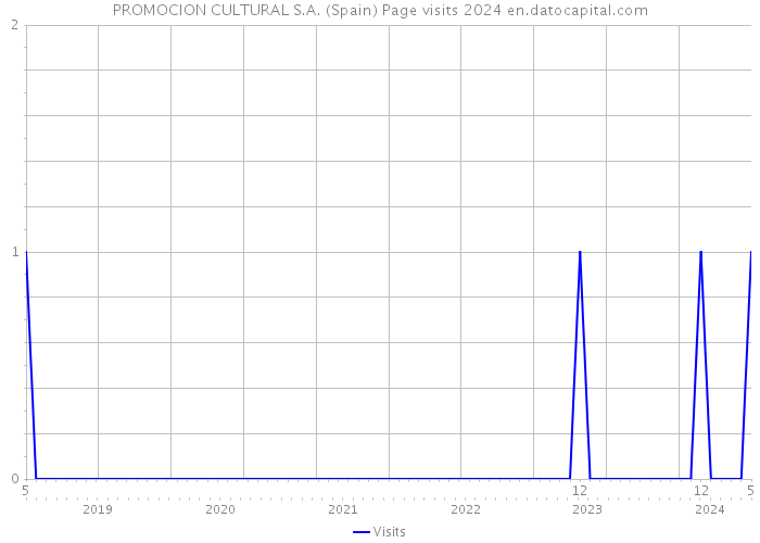 PROMOCION CULTURAL S.A. (Spain) Page visits 2024 