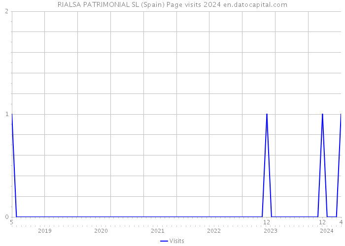 RIALSA PATRIMONIAL SL (Spain) Page visits 2024 