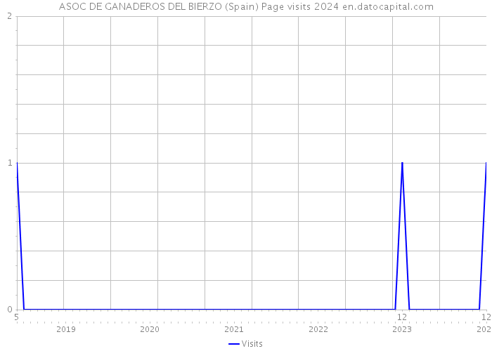 ASOC DE GANADEROS DEL BIERZO (Spain) Page visits 2024 