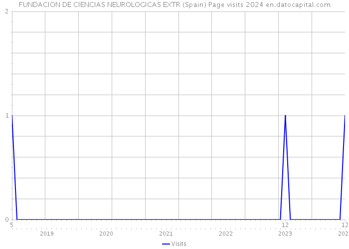 FUNDACION DE CIENCIAS NEUROLOGICAS EXTR (Spain) Page visits 2024 