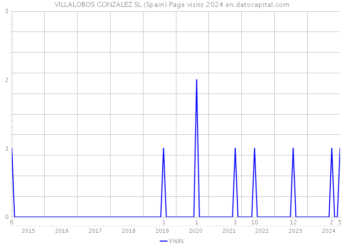 VILLALOBOS GONZALEZ SL (Spain) Page visits 2024 