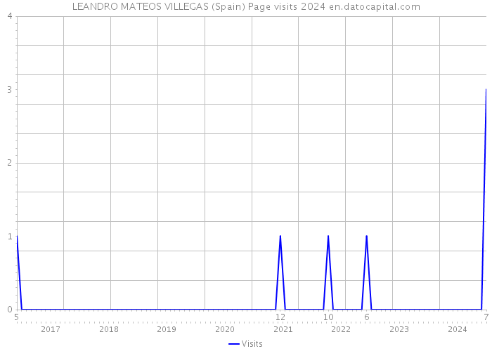 LEANDRO MATEOS VILLEGAS (Spain) Page visits 2024 