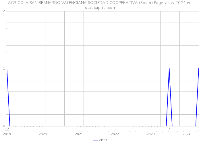 AGRICOLA SAN BERNARDO VALENCIANA SOCIEDAD COOPERATIVA (Spain) Page visits 2024 