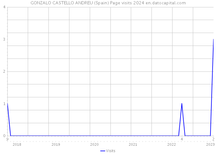 GONZALO CASTELLO ANDREU (Spain) Page visits 2024 
