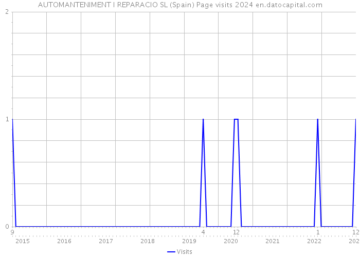 AUTOMANTENIMENT I REPARACIO SL (Spain) Page visits 2024 