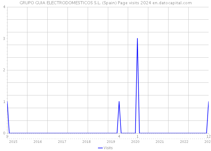 GRUPO GUIA ELECTRODOMESTICOS S.L. (Spain) Page visits 2024 