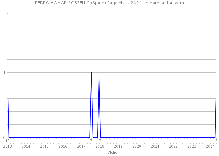 PEDRO HOMAR ROSSELLO (Spain) Page visits 2024 