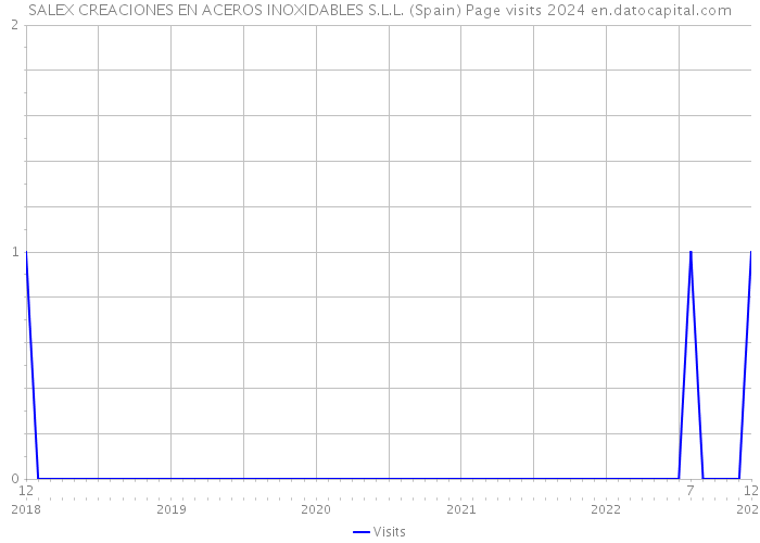 SALEX CREACIONES EN ACEROS INOXIDABLES S.L.L. (Spain) Page visits 2024 