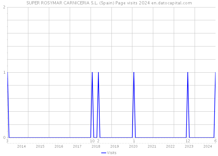 SUPER ROSYMAR CARNICERIA S.L. (Spain) Page visits 2024 