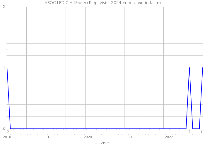 ASOC LEDICIA (Spain) Page visits 2024 