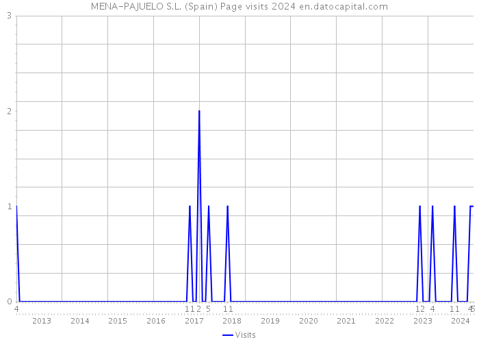 MENA-PAJUELO S.L. (Spain) Page visits 2024 