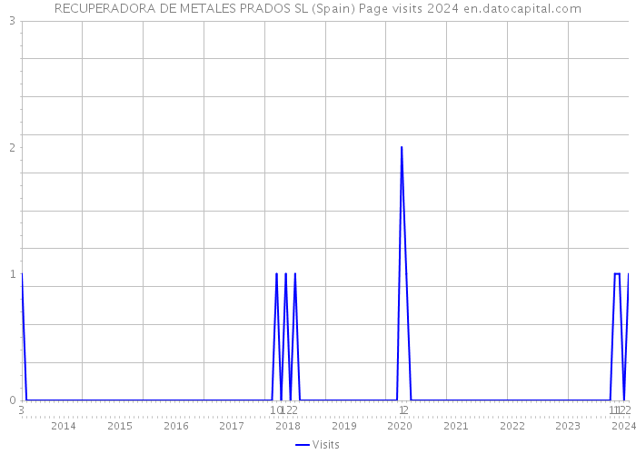 RECUPERADORA DE METALES PRADOS SL (Spain) Page visits 2024 