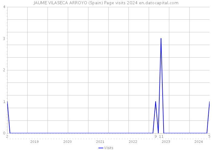 JAUME VILASECA ARROYO (Spain) Page visits 2024 