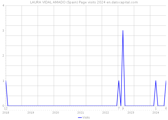 LAURA VIDAL AMADO (Spain) Page visits 2024 