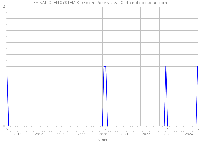 BAIKAL OPEN SYSTEM SL (Spain) Page visits 2024 