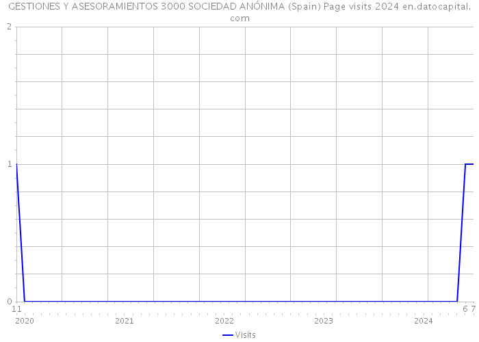 GESTIONES Y ASESORAMIENTOS 3000 SOCIEDAD ANÓNIMA (Spain) Page visits 2024 