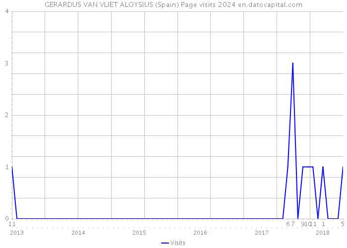 GERARDUS VAN VLIET ALOYSIUS (Spain) Page visits 2024 