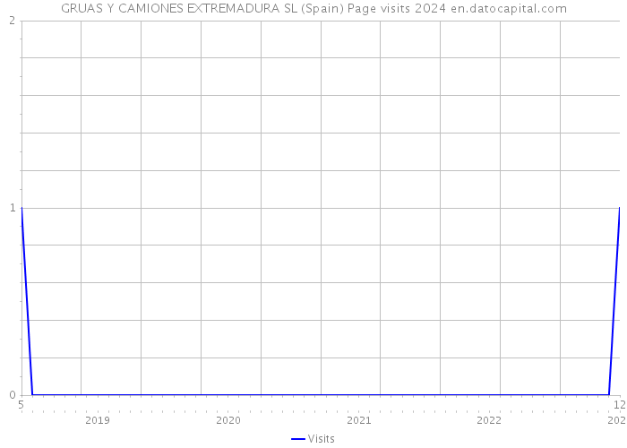GRUAS Y CAMIONES EXTREMADURA SL (Spain) Page visits 2024 