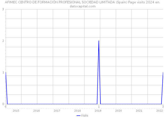 AFIMEC CENTRO DE FORMACIÓN PROFESIONAL SOCIEDAD LIMITADA (Spain) Page visits 2024 