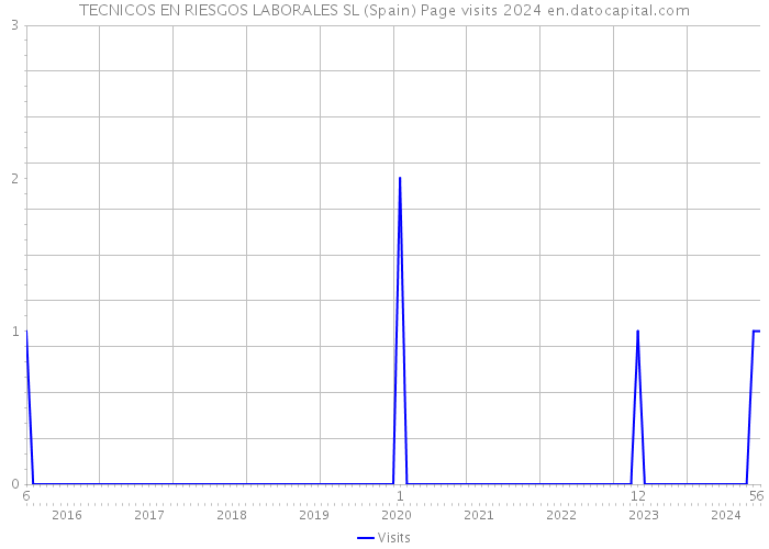 TECNICOS EN RIESGOS LABORALES SL (Spain) Page visits 2024 