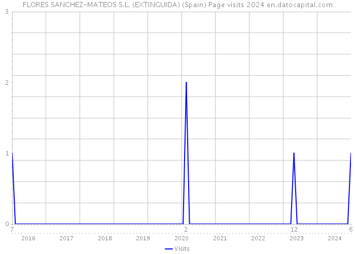 FLORES SANCHEZ-MATEOS S.L. (EXTINGUIDA) (Spain) Page visits 2024 