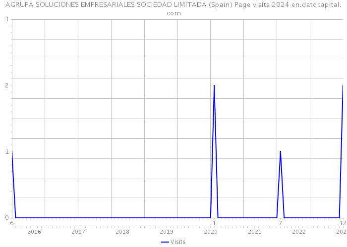 AGRUPA SOLUCIONES EMPRESARIALES SOCIEDAD LIMITADA (Spain) Page visits 2024 