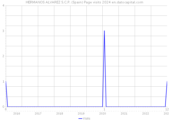 HERMANOS ALVAREZ S.C.P. (Spain) Page visits 2024 