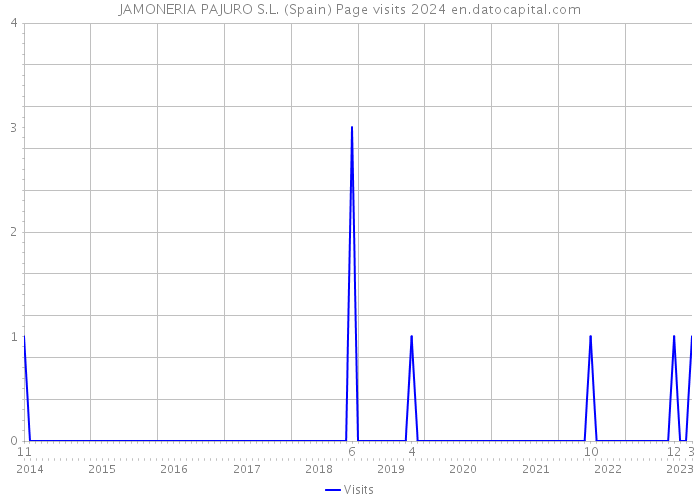 JAMONERIA PAJURO S.L. (Spain) Page visits 2024 
