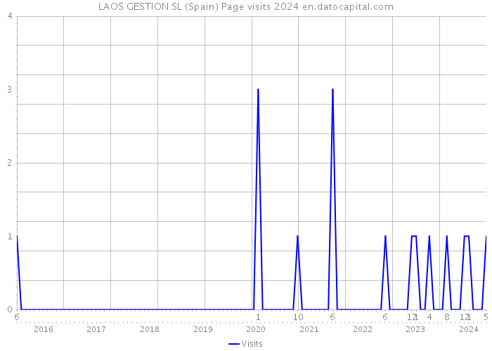 LAOS GESTION SL (Spain) Page visits 2024 