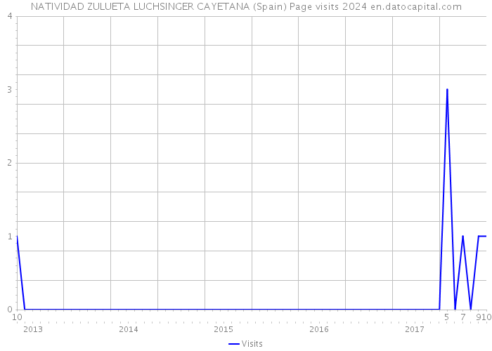 NATIVIDAD ZULUETA LUCHSINGER CAYETANA (Spain) Page visits 2024 