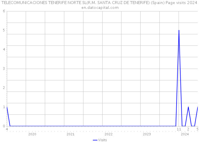 TELECOMUNICACIONES TENERIFE NORTE SL(R.M. SANTA CRUZ DE TENERIFE) (Spain) Page visits 2024 