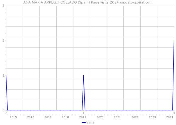 ANA MARIA ARREGUI COLLADO (Spain) Page visits 2024 