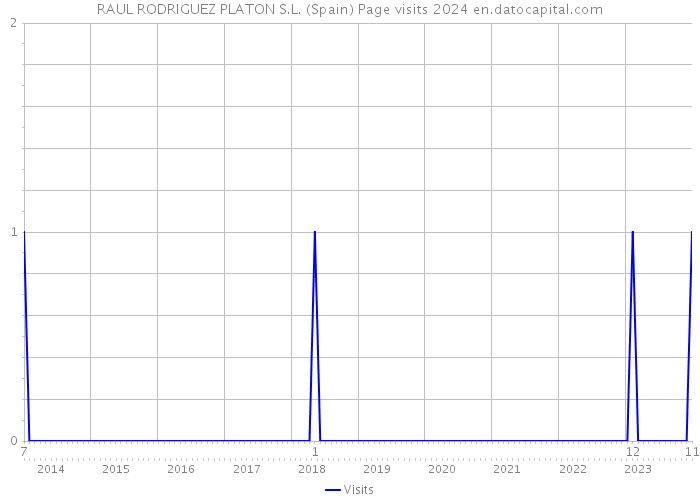 RAUL RODRIGUEZ PLATON S.L. (Spain) Page visits 2024 