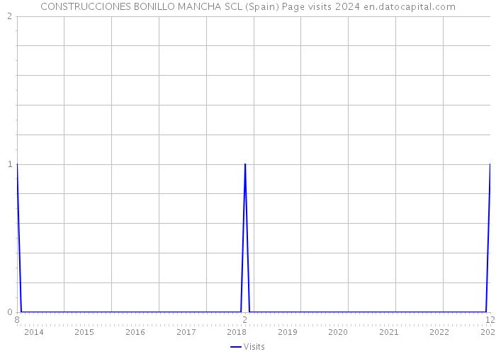 CONSTRUCCIONES BONILLO MANCHA SCL (Spain) Page visits 2024 