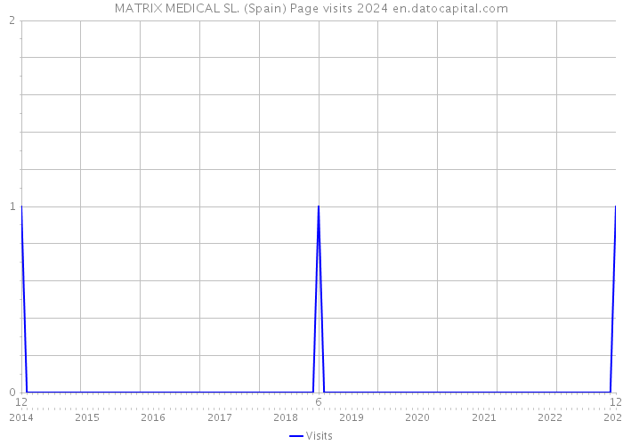 MATRIX MEDICAL SL. (Spain) Page visits 2024 