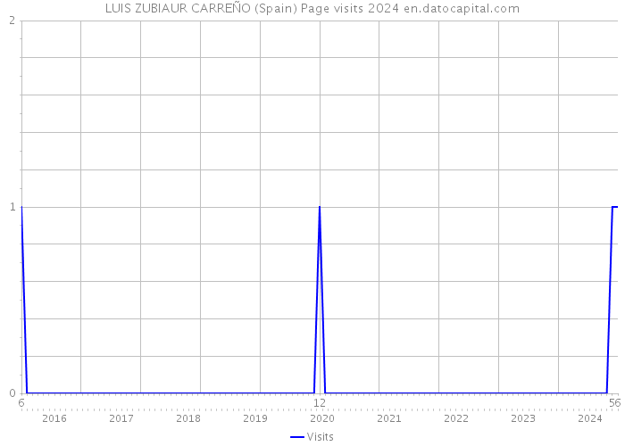 LUIS ZUBIAUR CARREÑO (Spain) Page visits 2024 