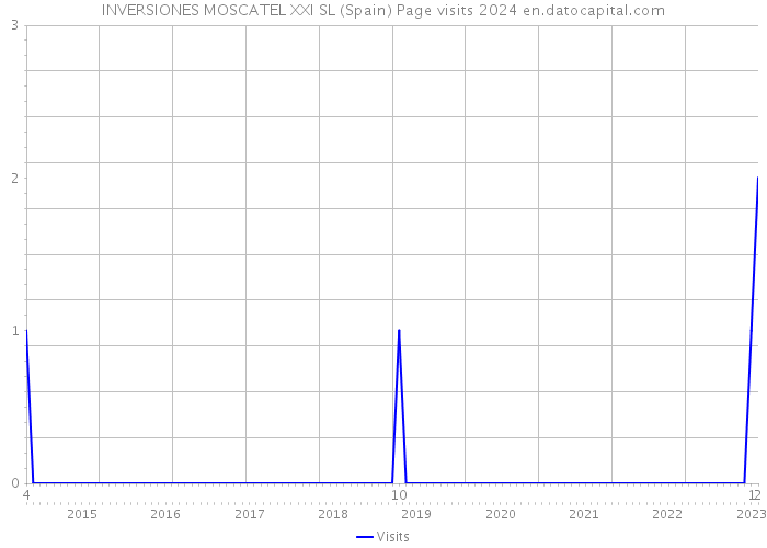 INVERSIONES MOSCATEL XXI SL (Spain) Page visits 2024 