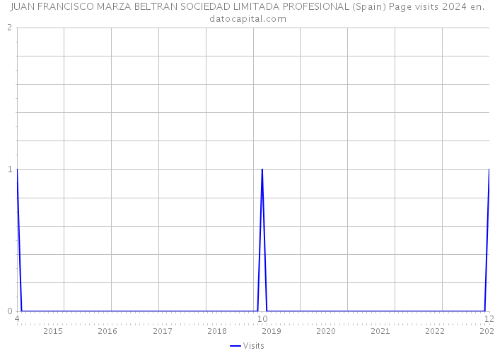 JUAN FRANCISCO MARZA BELTRAN SOCIEDAD LIMITADA PROFESIONAL (Spain) Page visits 2024 