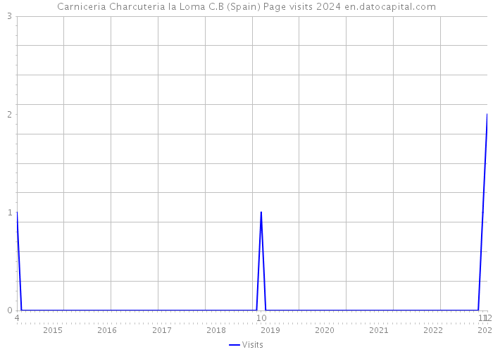 Carniceria Charcuteria la Loma C.B (Spain) Page visits 2024 